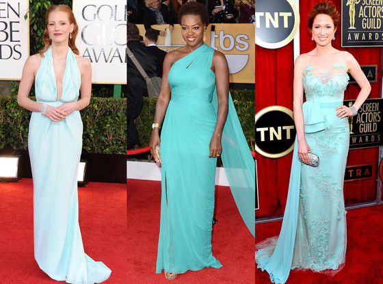 Jessica Chastain, Viola Davis, Ellie Kemper, Seafoam Jessica Chastain, Viola Davis, Ellie Kemper, Seafoam